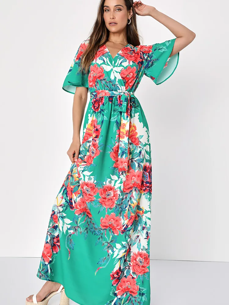 Boho Vacation Mini Casual Damklänning